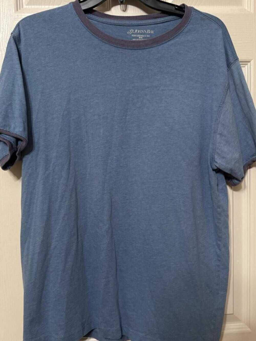 St. John’s Bay 100% cotton tshirt with purple border